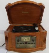 Steepletone record, CD & cassette player and radio