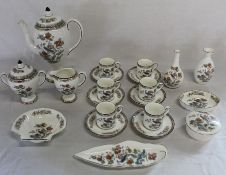 Selection of Wedgwood Kutani Crane including coffee set