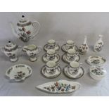 Selection of Wedgwood Kutani Crane including coffee set