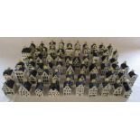 Large collection of Blue Delft Bols houses for KLM un-opened (approximately 63)