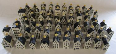 Large collection of Blue Delft Bols houses for KLM un-opened (approximately 63)