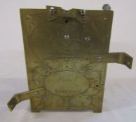 Late 18th / early 19th double fusee clock movement by Hare of London H 18 cm (unchecked)