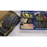 Mixed selection of Scalextric mainly track but there are some cars