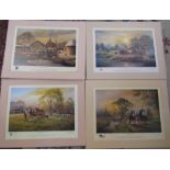 David Waller (b.1945) set of 4 Lincolnshire themed limited edition pencil signed and numbered prints