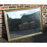 Large gilt framed wall mirror 127 cm x 99 cm