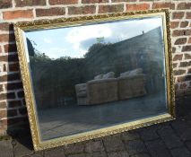 Large gilt framed wall mirror 127 cm x 99 cm