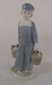 Lladro milk boy figurine H 22 cm