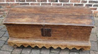 Large Continental chest with domed lid, 132cm wide, 60cm deep, 60cm high