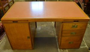 Waring & Gillow 20th century twin pedestal desk