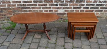 Regency style coffee table and a retro nest of tables