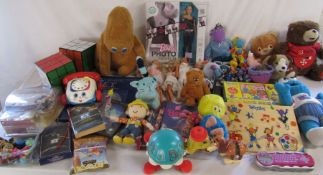 Assorted toys inc The Tweenies, ET, Barbie, Bob the Builder etc