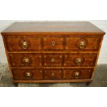18th century possibly Maltese chest of drawers with yew & mixed wood veneer L 131cm D 64cm Ht 95cm