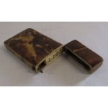 Tortoiseshell needle case 9 cm x 4.5 cm