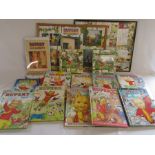 Quantity of Rupert The Bear annuals and pictures