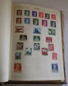 Vintage stamp album of world and GB stamps