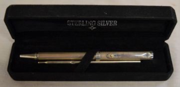 Silver Star silver cased propelling pen stamped 925 with refill