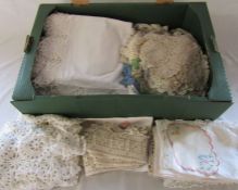 Selection of antique / vintage tables cloths