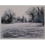 Framed limited edition print 'Farm near Groombridge' by Paul Evans 15/250, signed titled and