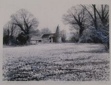 Framed limited edition print 'Farm near Groombridge' by Paul Evans 15/250, signed titled and