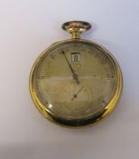 An unusual jump hour pocket watch with fly back minutes, possibly by Cigarillos Excelsior,