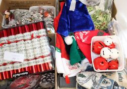 Three boxes of new / unused Christmas decorations