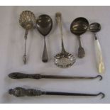 Various Georgian and Victorian silver spoons inc Birmingham 1833, London 1897, London 1893 and