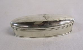 Silver 6 ring case - L11cm x W3.5cm Weight 2.03ozt (total includes inner)