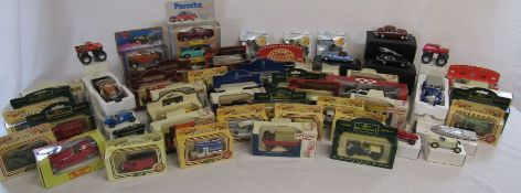 Mixed selection of boxed cars, include Lledo, Brooklands etc