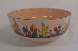 Clarice Cliff Newport Pottery 'Chloris' bowl H 9 cm D 22 cm