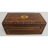 Inlaid Jewellery box - W 25cm D 13cm H 10.5cm