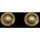 Pair of 9ct gold pearl effect earrings 2.4g total weight