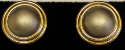 Pair of 9ct gold pearl effect earrings 2.4g total weight