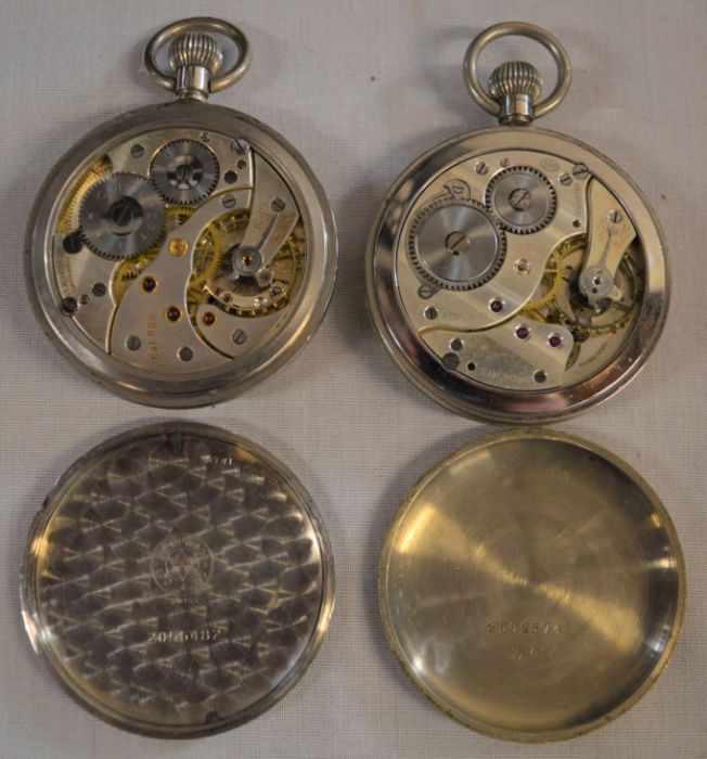 Cortebert Extra military issues pocket watch stamped GSTP T11544 & a Moeris pocket watch - Image 3 of 3