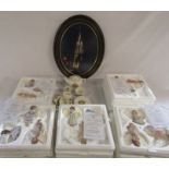 Quantity of Bradford Editions 'Heaven's Little Angels' ornaments (27), framed photograph of St James