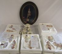 Quantity of Bradford Editions 'Heaven's Little Angels' ornaments (27), framed photograph of St James