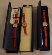 2 Avia & a Timex ladies wristwatches in boxes