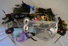 Collection of mascaraed ball masks