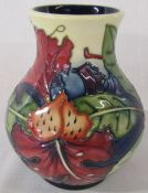 Boxed Moorcroft vase 'Simeon' pattern H 16 cm