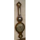 19th century onion top barometer in rosewood maker Briant London