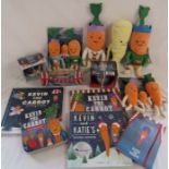 Assorted Aldi Kevin the Carrot toys and accessories etc