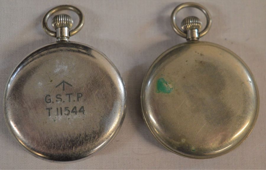 Cortebert Extra military issues pocket watch stamped GSTP T11544 & a Moeris pocket watch - Image 2 of 3