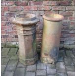 2 chimney pots H 78 cm
