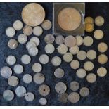 Various coins including Three Pence & Six Pence pieces