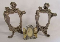 3 decorative picture frames - no glass insert to larger ones