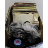 Mixed vinyl LP records - see photo sheet but to include Elvis Presley singles, Bob Dylan, Rolling