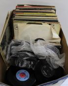 Mixed vinyl LP records - see photo sheet but to include Elvis Presley singles, Bob Dylan, Rolling