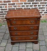 Reproduction Georgian gentleman's / bachelors chest of drawers with fold over top