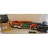 Hornby railway 00 gauge locomotives, rollingstock, track, power pack ect, some as found.