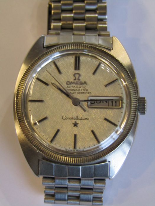 Gents Omega Constellation automatic chronometer  wristwatch with steel case & strap - Image 10 of 13