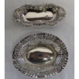 Silver bon bon dish Birmingham 1911 & silver ring tray London 1902 total weight 2.32ozt